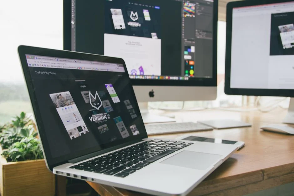 creative-03 Close-up of a laptop showing the Pexels login interface with a blurred background, creating a moody tech scene.